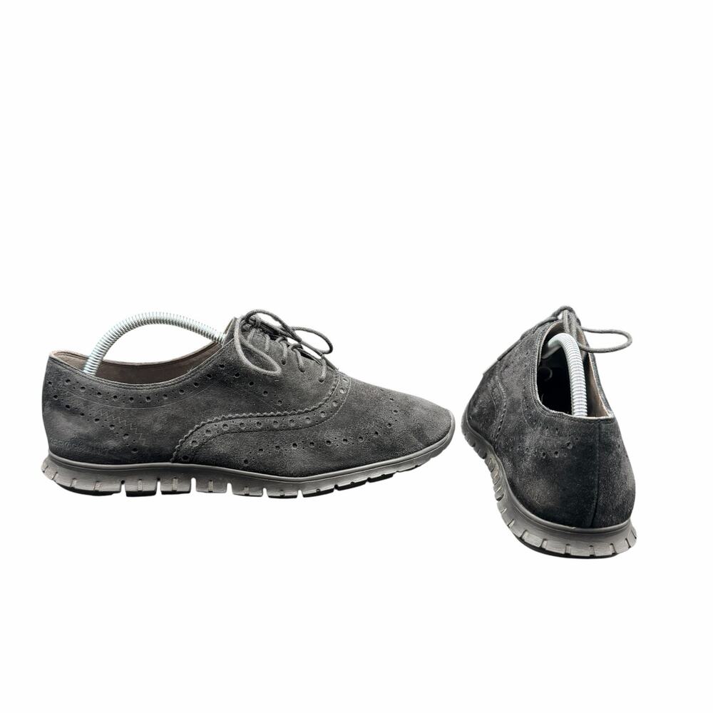 Cole Haan Zerogrand Wingtip Oxford Black Suede Sneakers Women’s 9B